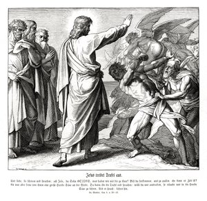 Jesus driver ut demonene, Matteusevangeliet