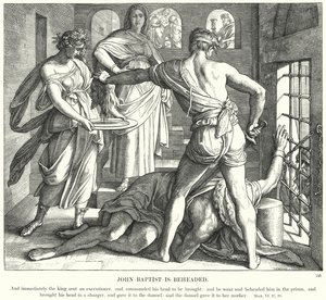 Johannes Baptist blir halshugget av Julius Schnorr von Carolsfeld