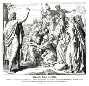 Døperen Johannes, Matteusevangeliet av Julius Schnorr von Carolsfeld