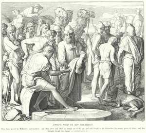Joseph solgt av brødrene hans av Julius Schnorr von Carolsfeld