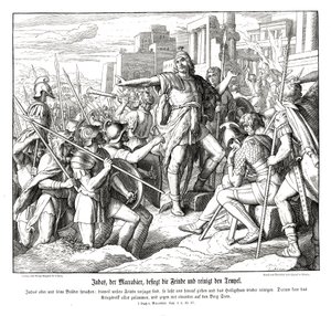 Makkabeeren Judas beseirer fiendene sine av Julius Schnorr von Carolsfeld