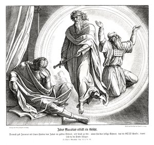 Makkabeeren Judas mottar et gyldent sverd av Julius Schnorr von Carolsfeld