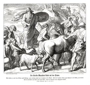 Mattatias og sønnene hans flykter fra byen av Julius Schnorr von Carolsfeld