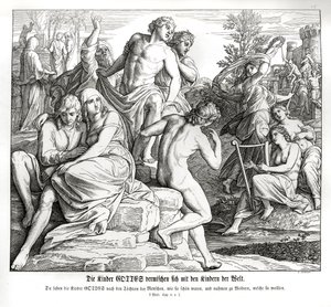 Multiplikasjon av mennesket, 1. Mosebok av Julius Schnorr von Carolsfeld