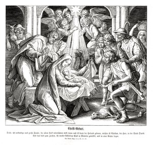 Nativity, Gospel of Luke av Julius Schnorr von Carolsfeld