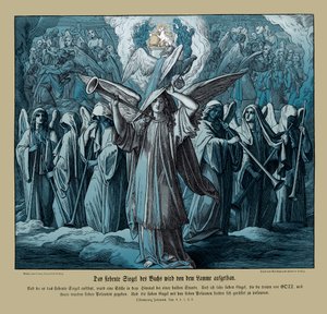 Åpning av det syvende segl ved Lammet, Åpenbaring av Julius Schnorr von Carolsfeld