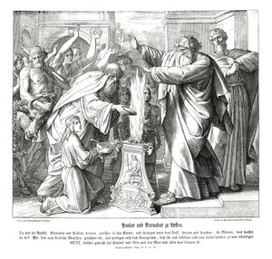 Paulus og Barnabus i Lystria, Apostlenes gjerninger av Julius Schnorr von Carolsfeld