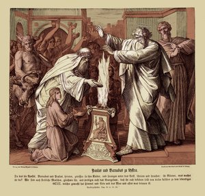 Paulus og Barnabus i Lystria, Apostlenes gjerninger av Julius Schnorr von Carolsfeld
