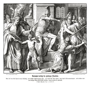 Forfølgelse av israelitter av Antiokus av Julius Schnorr von Carolsfeld