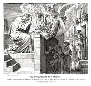 Peter og Cornelius menn, Apostlenes gjerninger av Julius Schnorr von Carolsfeld