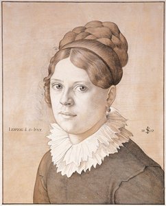 Portrett av Henriette Schnorr von Carolsfeld, 1817 av Julius Schnorr von Carolsfeld