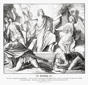 Jesu oppstandelse, Matteus-evangeliet av Julius Schnorr von Carolsfeld