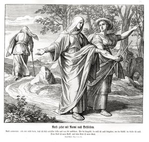 Rut drar med Noomi til Betlehem, Ruth av Julius Schnorr von Carolsfeld