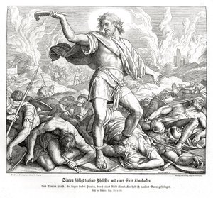 Samson dreper tusen filister, dommere av Julius Schnorr von Carolsfeld