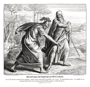 Saul loses the kingdom of Israel av Julius Schnorr von Carolsfeld