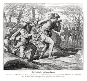 Speidere til Kanaans land, 4. Mosebok av Julius Schnorr von Carolsfeld