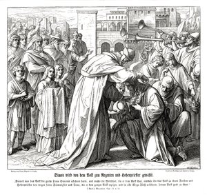 Simon is appointed high priest av Julius Schnorr von Carolsfeld