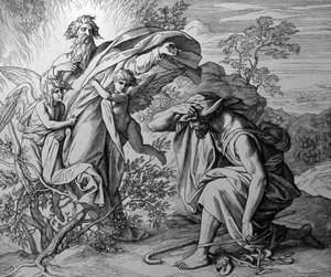 Den brennende busken av Julius Schnorr von Carolsfeld