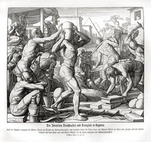 Israelittene er slaver i Egypt, Exodus av Julius Schnorr von Carolsfeld