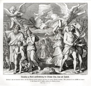 Babelstårnet, 1. Mosebok av Julius Schnorr von Carolsfeld