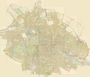 Oversiktskart over Berlin i 44 ark av Julius Straube