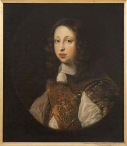 Le prince heritier Johann Georg von Schleswig Holstein Gottorp - Portrett av Johann Georg (1638-1655), arvingen til tronen i Holstein-Gottorp, av Ovens, Jurgen (Jurriaen) (1623-1678). Olje på lerret. Mål: 68x59 cm. Nasjonalmuseet Stockholm av Jürgen Ovens