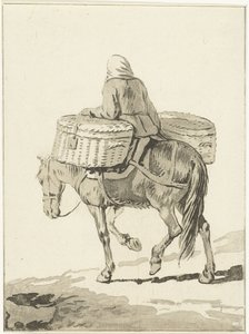 Kvinne på hest av Jurriaan Cootwijck (attributed to)