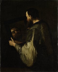 Filosof med speil av Jusepe de Ribera (copy after)