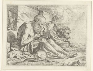 Saint Hieronymus leser av Jusepe de Ribera