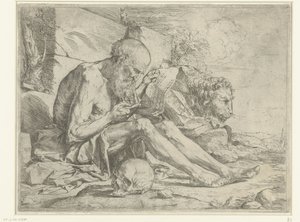 Saint Hieronymus leser av Jusepe de Ribera