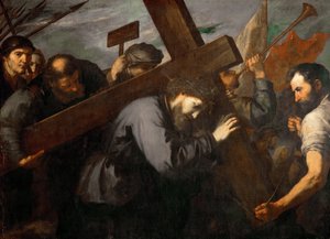 Jesus portant la Croix - Kristus som bærer korset - Jose de Ribera (1591-1652). Olje på lerret, ca. 1635. Dimensjon : 144x198 cm. Kunsthistorisk museum, Vienne av Jusepe de Ribera