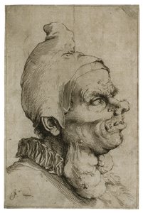 Stort grotesk hode, ca. 1622 av Jusepe de Ribera