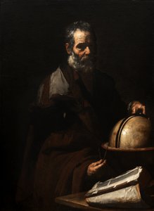 Filosof med en globus (Anaxagoras?) av Jusepe de Ribera