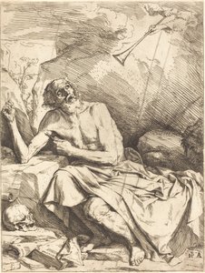 Den hellige Jerome som hører den siste dommens trompet av Jusepe de Ribera