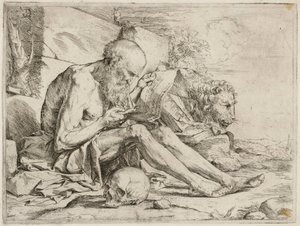 Den lesende Sankt Hieronymus av Jusepe de Ribera