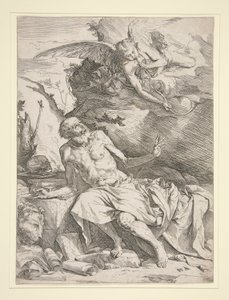 Den hellige Hieronymus med engelen av Jusepe de Ribera