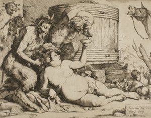 Silenus ved Vinkaret av Jusepe de Ribera