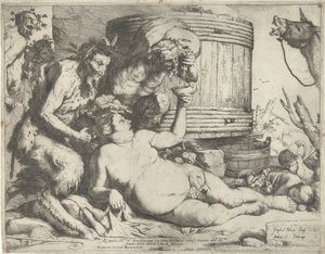 Silenus ved vintønnen av Jusepe de Ribera