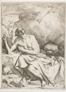 St. Jerome som hører den siste doms trompet av Jusepe de Ribera