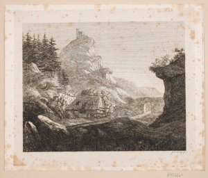 Fjellområde nær Seefeld Abbey av Just Mathias Thiele