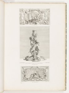 Pyntpanel som viser bortføringen av Hélène, pl. 24 i Oeuvre av Juste Aurèle Meissonnier