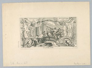 Ornament med figurer av Juste Aurèle Meissonnier