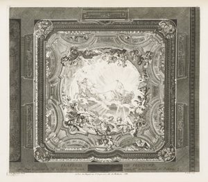 MALING TAK; Himling av samme skap, 4. Plate av Juste Aurèle Meissonnier