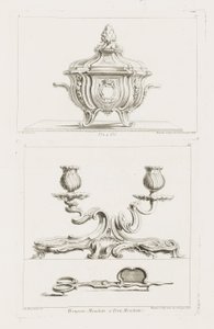 Pot a Oil., Terrine, 5. tallerken av Juste Aurèle Meissonnier