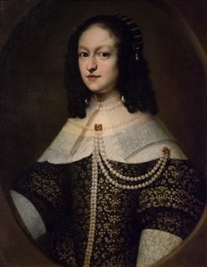 Portrett av Margherita de#39; Medici, ca. 1649-50 (olje på lerret) av Justus Sustermans (workshop of)
