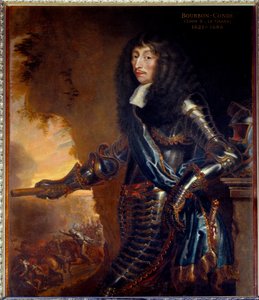 Portrett i full lengde av Grand Conde, Louis II Prince of Bourbon (Bourbon-Conde) (1621-1686) - Maleri av Juste D'Egmont (Justus Van Egmont) (1601-1674) Ec Fl