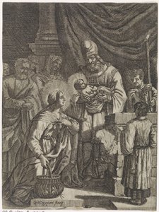Presentasjon av Kristus i tempelet av Justus van den Nijpoort