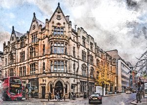 Det historiske Manchester-hjørnet av Justyna Jaszke