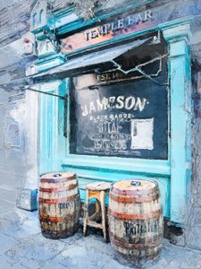 Inngang til Rustic Blue Bar av Justyna Jaszke