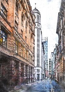 Utsikt over Tall City av Justyna Jaszke